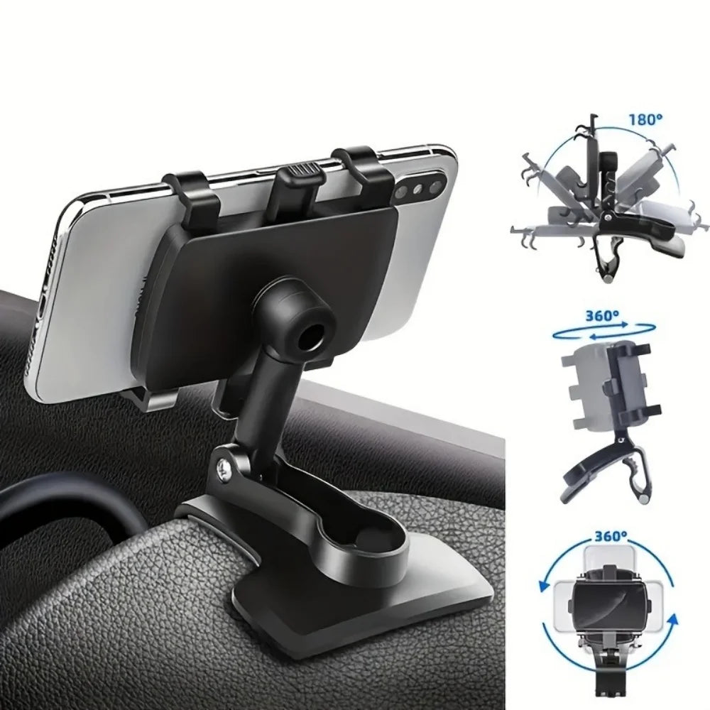 Universal Car Support Car Phone Holder Multi-Functional Dashboard For iPhone Samsung GPS Bracket 180 Degree Rotation Accessorie