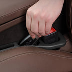 2pc Car Seat Gap Filler Organizer Pu Waterproof Car Seat Gap Plug Strip with 2 Grooves Seat Gap Storage Auto Interior Accessorie