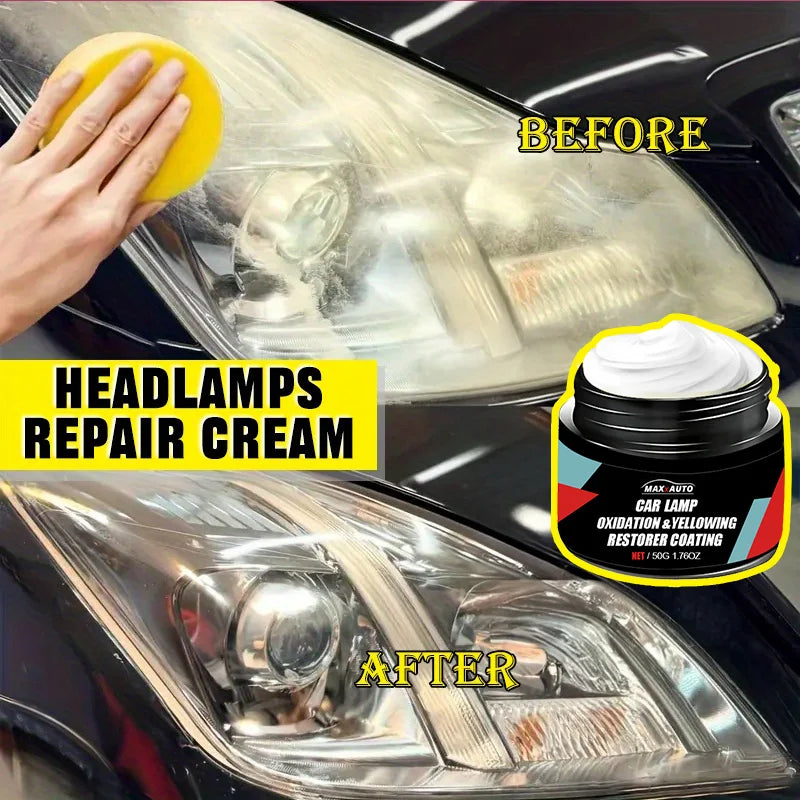 Car Headlight Restoration Polishing Kits Headlamp Scratch Remover Repair Cleaning Paste Remove Oxidation Headlight Polish Liquid