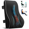 Car Seat Office Chair Back Lumbar Support Car Waist Rest Rebound Memory Foam Cushion Pad Back Lumbar Cushion for Car Driver