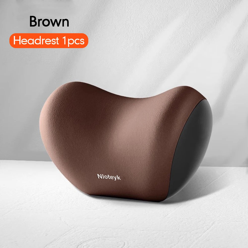 Car Universal Headrest Lumbar Memory Foam Cervical Lumbar Support Car Headrest Backrest Pillow Office Car Interior Accessories