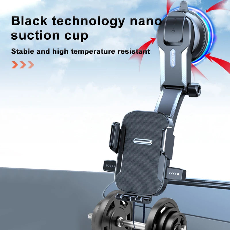 SEAMETAL Car Dashboard Phone Bracket Universal Auto Cellphone Stand For GPS Navigation Universal Desk Windshield Hanging Holder