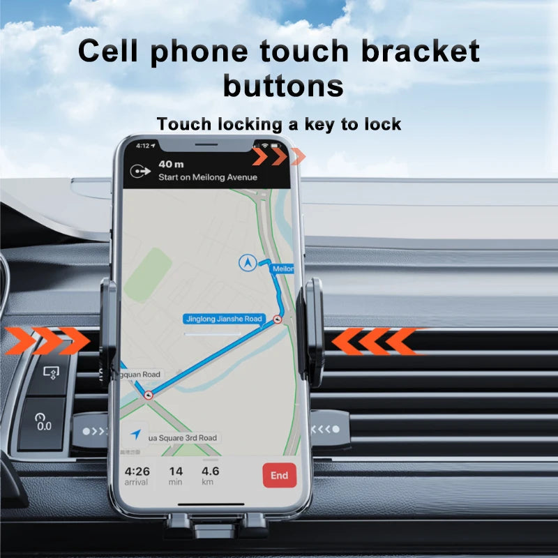 SEAMETAL Car Dashboard Phone Bracket Universal Auto Cellphone Stand For GPS Navigation Universal Desk Windshield Hanging Holder